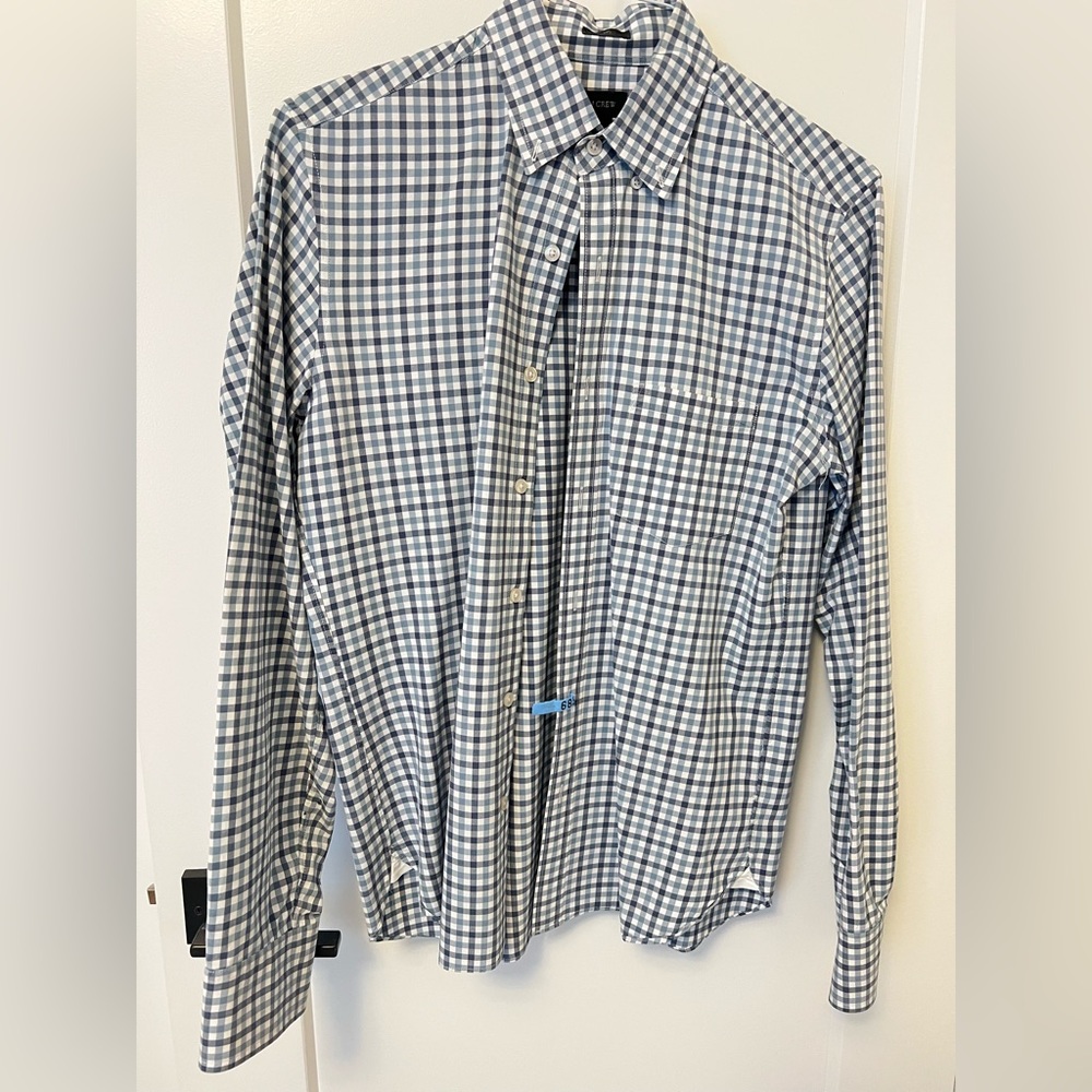 Jcrew Gingham Shirt - Blue and Navy